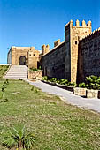 Rabat - la Kasbah degli Oudaia. La gigantesca porta almohade di Bab Oudaia (1195 ad). 